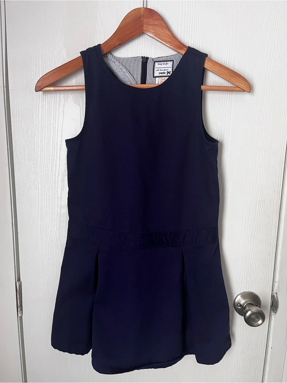 Vintage 2017 Gymboree Navy Play Proof Uniform Dress Size 8